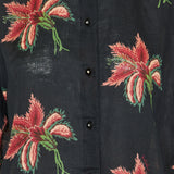 Linen floral bowling shirt