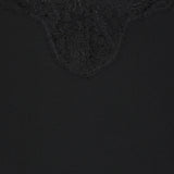 Floral lace‑trimmed silk crepe de chine camisole