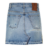 Short denim skirt