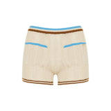 Knitted cotton shorts