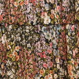 Pleated floral midi skirt