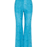 Valentino Garavani Broderie anglaise cotton bootcut trousers