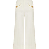 Crepe Couture wide‑leg trousers