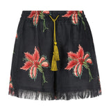 Valentino Garavani Tassel-detailed fringed shorts