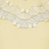 Embroidered crêpe couture short dress