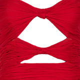 Silk chiffon mini dress