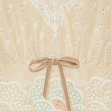 Lace-trim maxi dress