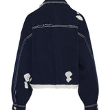 Fringed denim jacket