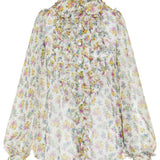 Dolce & Gabbana Ruffled floral blouse