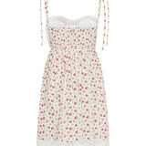 Dolce & Gabbana Rose-printed poplin mini dress