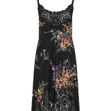 Floral lace midi dress