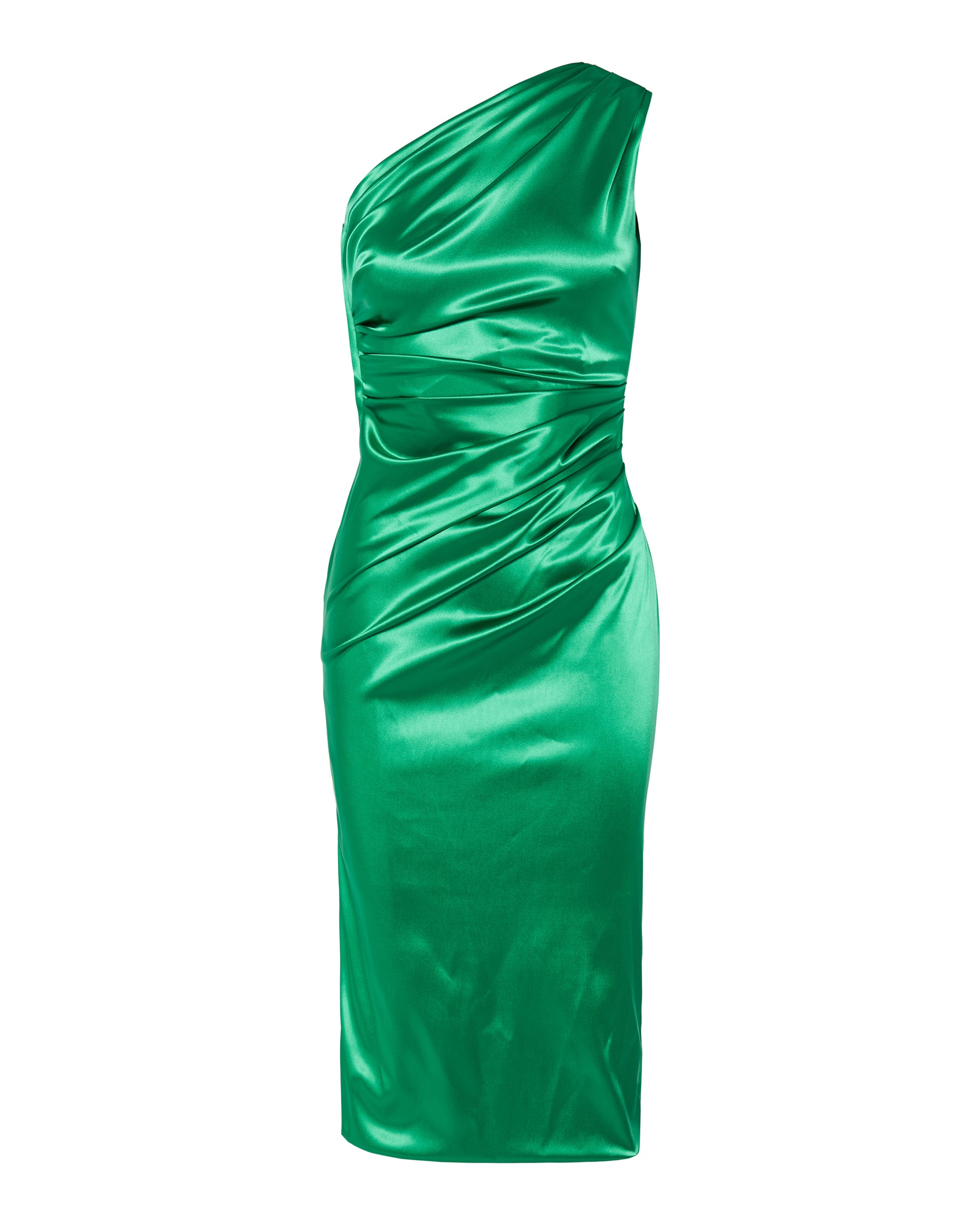 DOLCE & GABBANA Dolce & Gabbana One-shoulder stretch satin dress Luisa World DOLCE & GABBANA Dolce & Gabbana One-shoulder stretch satin dress Luisa World