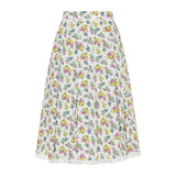 Dolce & Gabbana Floral-print cotton-poplin midi skirt