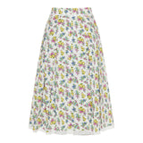 Dolce & Gabbana Floral-print cotton-poplin midi skirt