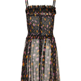 Ruffled floral mini dress