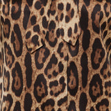Leopard print silk shirt
