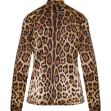 Leopard print silk shirt