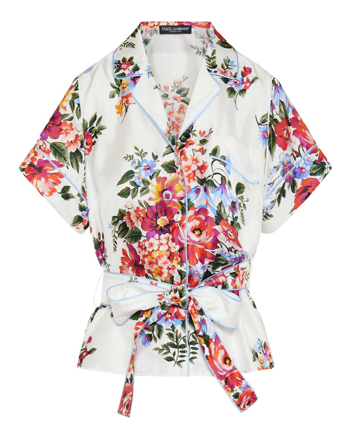 DOLCE & GABBANA Dolce & Gabbana Flower-bouquet print twill vanity 
