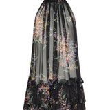 Dolce & Gabbana Flower-bouquets print chiffon dress