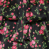 Floral print satin shirt