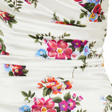 Dolce & Gabbana Off-the-shoulder floral-print midi dress