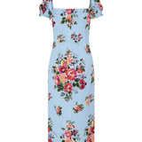 Dolce & Gabbana Floral silk-blend midi dress