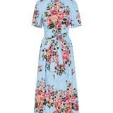 Dolce & Gabbana Floral belted cotton-poplin shirt dress