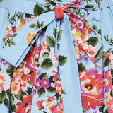 Dolce & Gabbana Floral belted cotton-poplin shirt dress