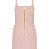 Balmain Short sleeveless leather dress