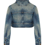 Balmain Cropped denim jacket