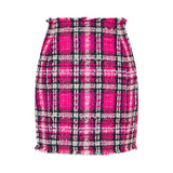 Balmain Glitter tweed mini skirt