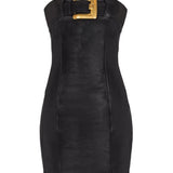 Balmain Bustier belt detail short dress