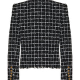 Cropped tweed jacket
