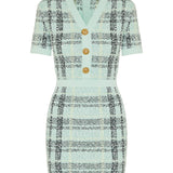 Balmain Glitter tweed mini dress
