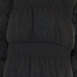 Noyer gather-quilted hooded short down jacket