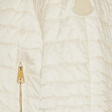 Aubrieta geometric-quilted short down jacket