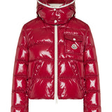 Hooded short down jacket