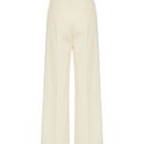 Gabardine wide-leg tailored trousers