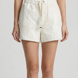 Moncler Embroidered cotton shorts