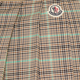 Checked pleated mini skirt