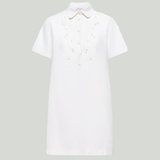 Moncler Embroidered shirt mini dress