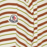 Striped cotton polo shirt