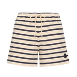 Striped cotton shorts