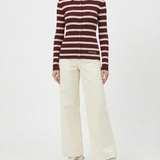 Moncler Striped ribbed cotton polo shirt