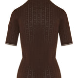 Moncler Rhombus and logo-pattern cotton polo shirt