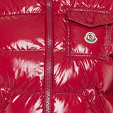 Padded zip-up wool cardigan