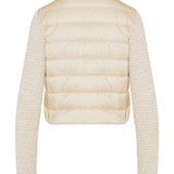 Padded zip-up cardigan