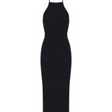 Tablier midi knit dress