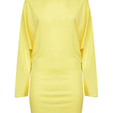 Sleeveless draped mini dress