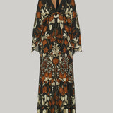 Johanna Ortiz Wildflower rites silk georgette maxi dress